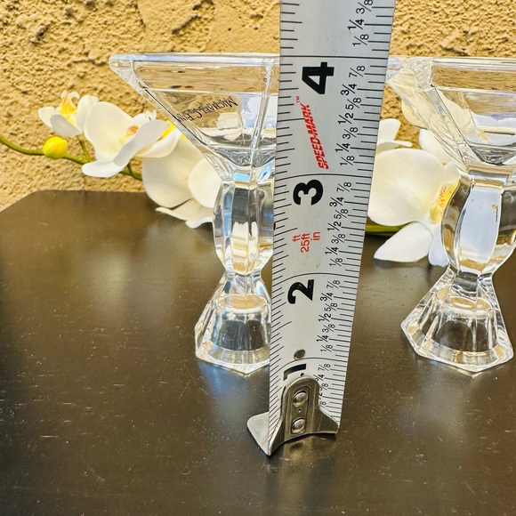 2 Pcs Michael C. Fina Fifth Avenue Vintage 24% Lead Crystal Candle Holders - Picture 8 of 9